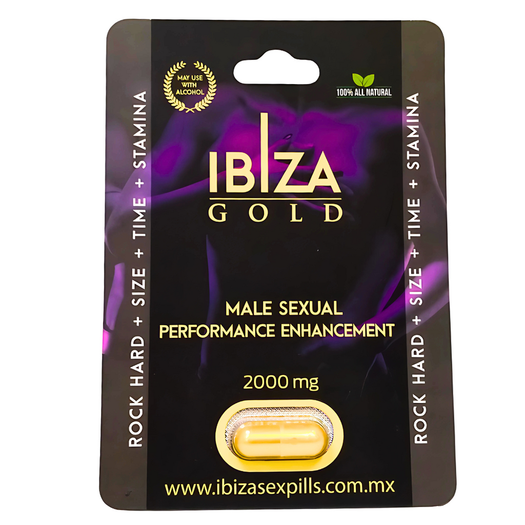 Ibiza Gold Pastilla Vigorizante Masculina 100% Natural ⚡️🍃