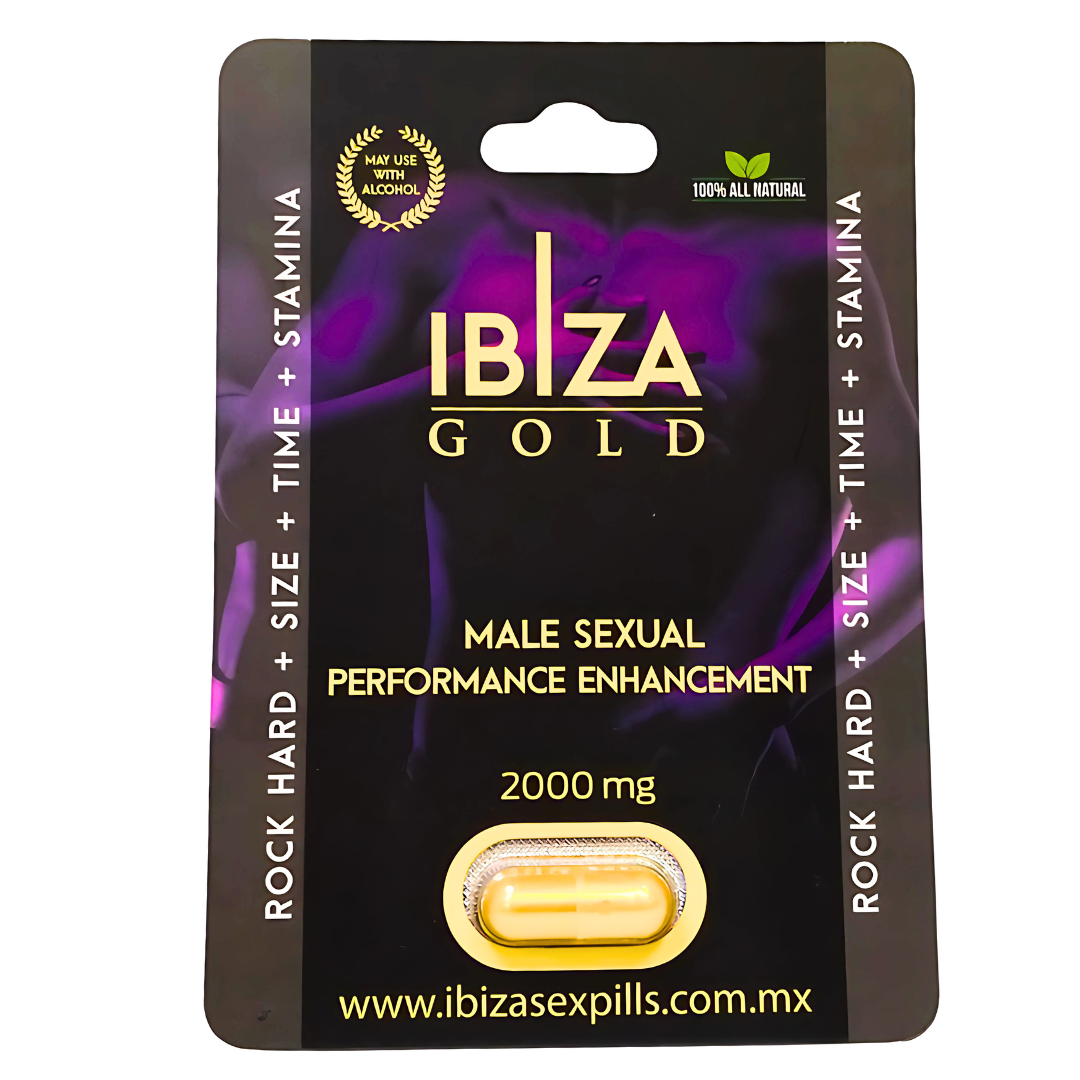 Ibiza Gold Pastilla Vigorizante Masculina 100% Natural ⚡️🍃